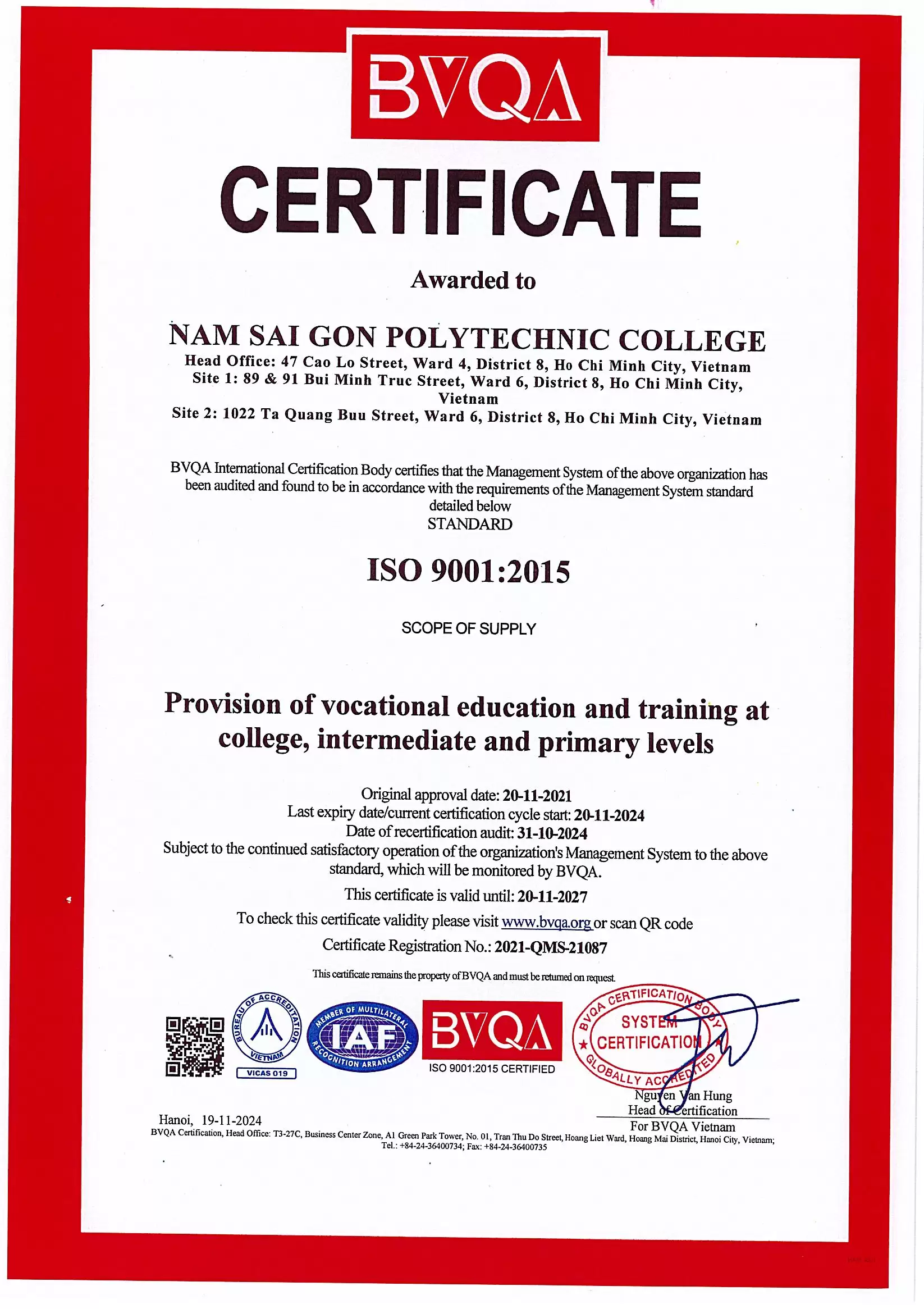 Vision – Mission – Core Values